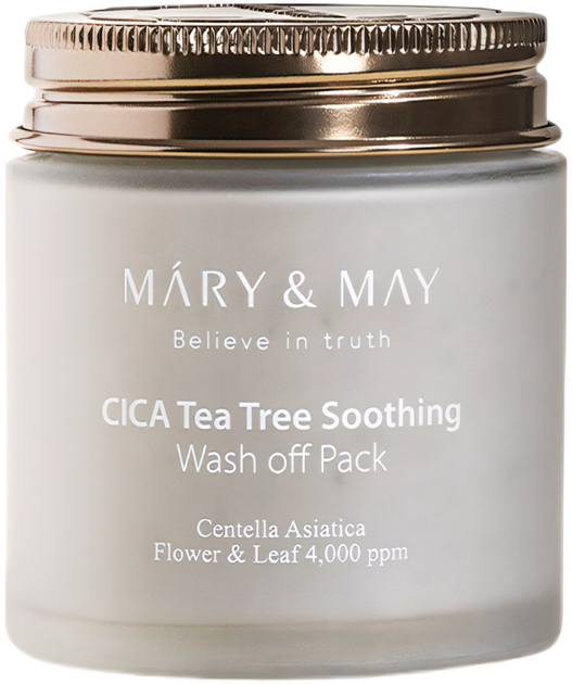 Маска для обличчя Mary&May Cica Tea Tree Soothing Wash Off Pack заспокійлива 125 г (8809670681579) - зображення 1