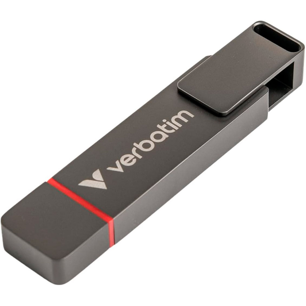 Pendrive Verbatim Dual QuickStick 512GB USB 3.2 Gen1 + Type-C Grey (23942320425) - obraz 5