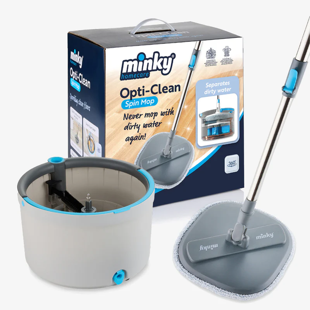 Швабра Minky Opti-Clean Spin Mop 360° (5010353328992) от