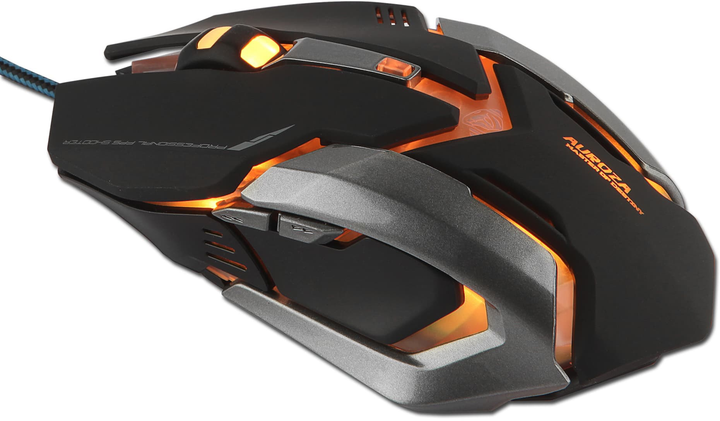 Mysz E-Blue Auroza Gaming USB e-Box Black (EMS639BKAA-UI) - obraz 8