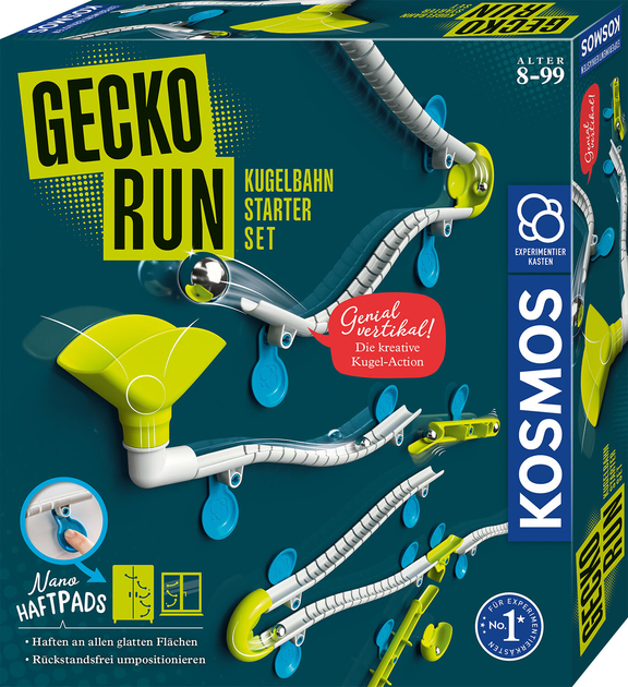 Zestaw startowy do gry planszowej Kosmos Bieg gekona Elastyczny tor kulkowy (edycja niemiecka) (R617288) - obraz 1