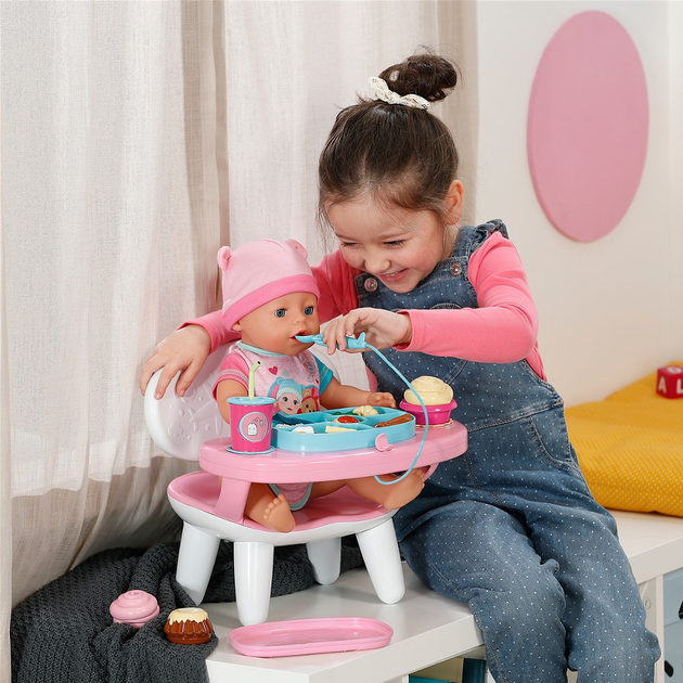 Interaktywny stolik do karmienia lalki Baby Born Pora obiadu ze światłem i dźwiękiem (837009) - obraz 12