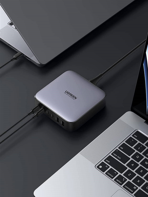 Ładowarka Ugreen CD271 2 x USB-A 4 x USB-C 200W GaN 40914 (6957303849147) - obraz 4