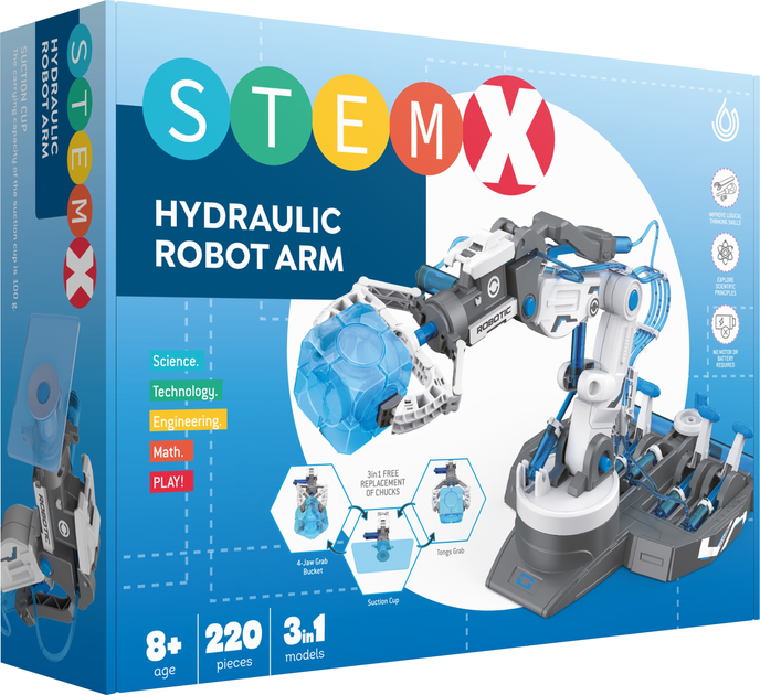 Конструктор Stem 3 в 1 Гідравлічна рука робота 220 деталей (3858894671588) - зображення 1