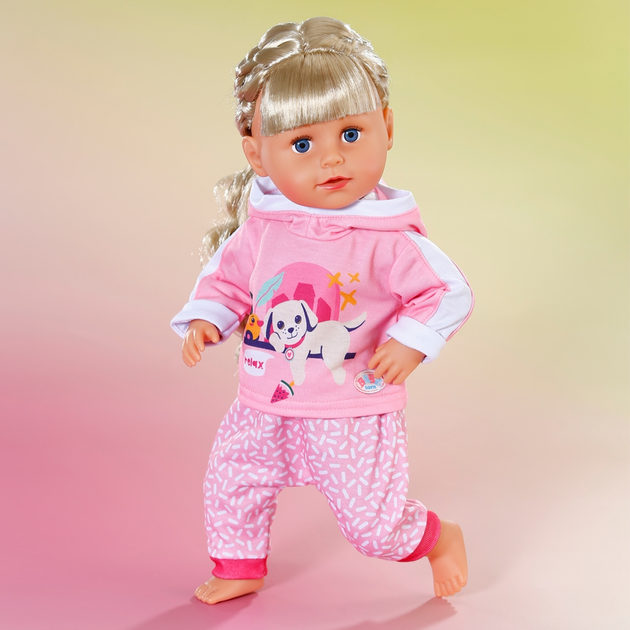 Набір одягу для ляльки Baby Born Рожевий спортивний костюм 43 см 837313 (4001167837313) - зображення 5