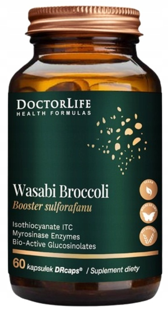 Харчова добавка Doctor Life Сульфорофановий бустер з васабі та броколі 60 капсул (5905692385259) - зображення 1