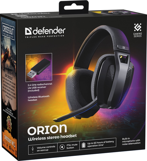 Słuchawki Defender Orion Black (4745090826111) - obraz 11