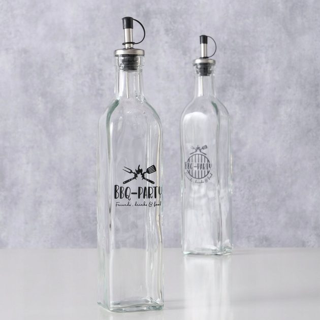 Zestaw butelek na dressing Boltze BBQ z dozownikiem 2 x 500 ml (4066076479627) - obraz 6