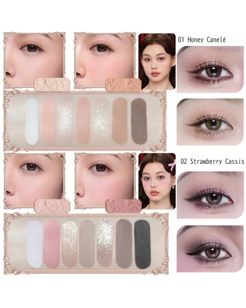 Палетка теней от Flower Knows из коллекции Strawberry Cupid (01
