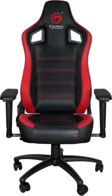 Fotel gamingowy Marvo CH-118 Black/Red (6932391920145) - obraz 1