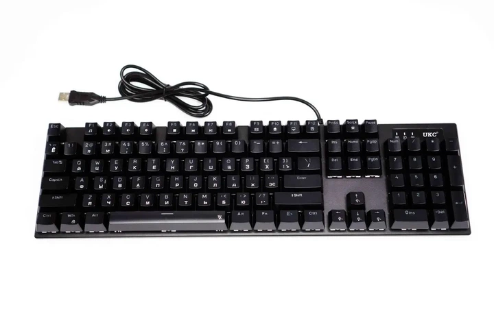 Клавиатура UKC K101 геймерская с разноцветной подсветкой RGB клавиатура для игр 10148 - изображение 6
