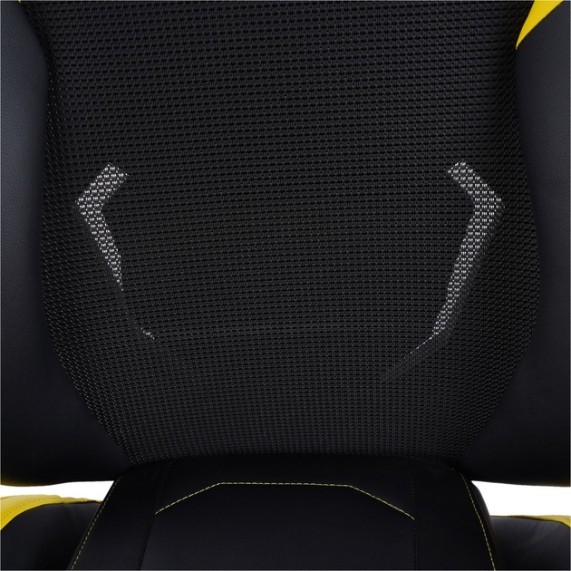 Fotel gamingowy Marvo CH-133 Black/Yellow (6932391924822) - obraz 9