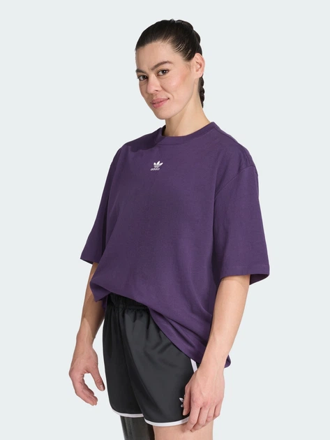Футболка хлопковая оверсайз длинная женская Adidas Originals