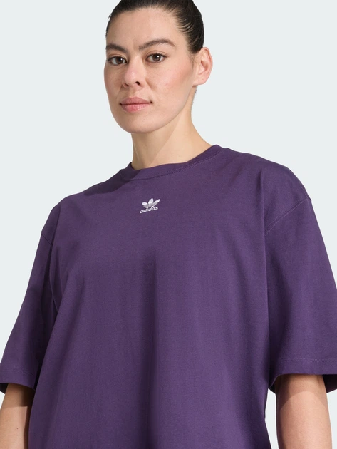 Футболка хлопковая оверсайз длинная женская Adidas Originals