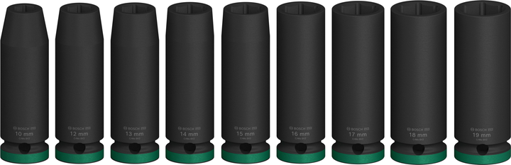 Zestaw udarowych nasadek głębokich Bosch PRO 9 szt. 1/2" (2608003039) - obraz 2