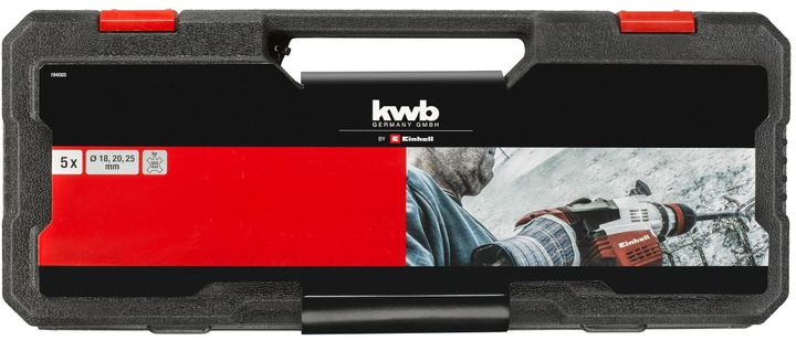 Zestaw akcesoriów KWB SDS-Max 18, 20, 25 mm 5 szt. (194005) - obraz 2