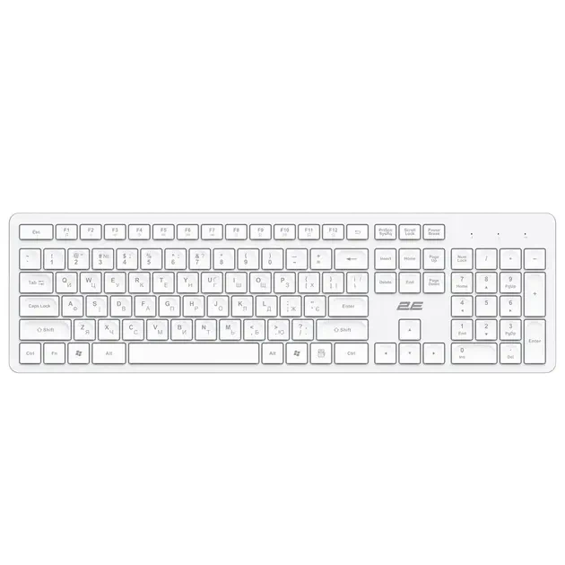 Клавиатура 2E KS260 White (2E-KS260WWH_UA) - Фото 1 Клавиатура 2E KS260 White (2E-KS260WWH_UA) - изображение 1