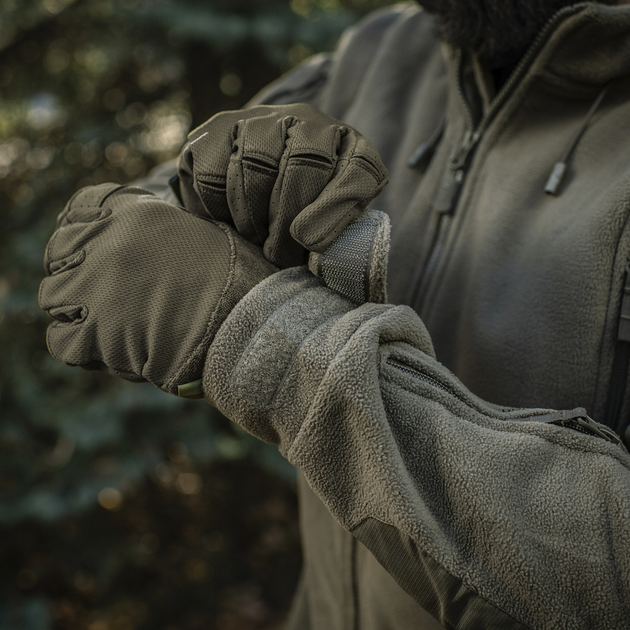 Флісова кофта з капюшоном M-Tac Windblock Division Gen.II Dark Olive розмір M - зображення 4
