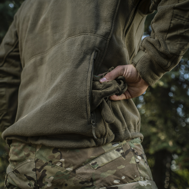 Флісова кофта з капюшоном M-Tac Windblock Division Gen.II Dark Olive розмір M - зображення 7