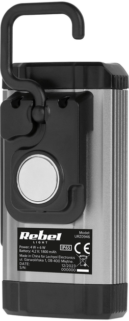 Lampa warsztatowa Rebel 15 W (5901890103862) - obraz 2