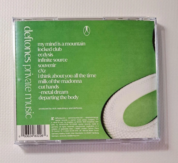 Deftones – Private Music (2025) Audio CD (импорт, буклет) – фото