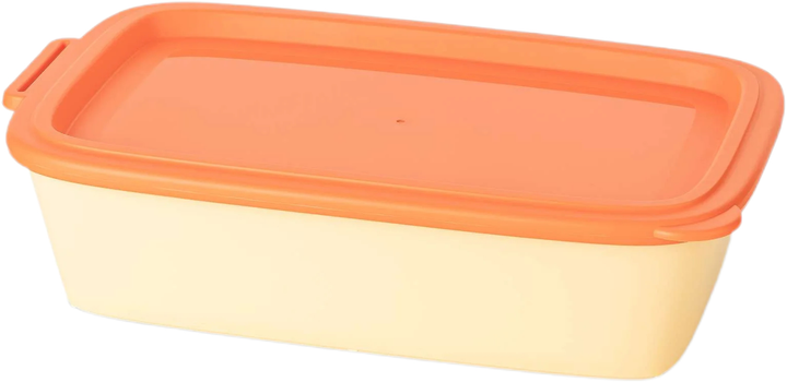 Pojemnik do przechowywania żywności Koziol Nora Box z pokrywką żółto-pomarańczowy 1.4 l (4002942704660) - obraz 1