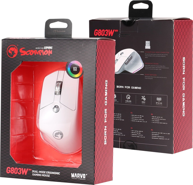 Миша Marvo G803 Wireless White (6932391932377) - зображення 6