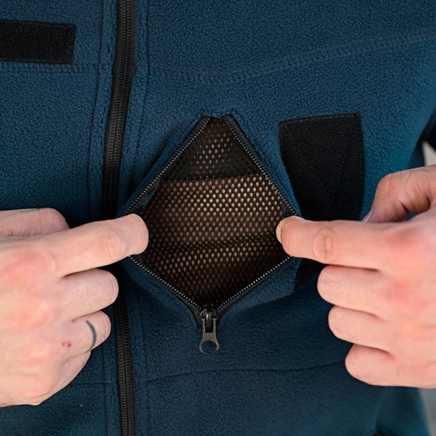 Мужская флисовая Кофта Patriot ДСНС синяя размер XL