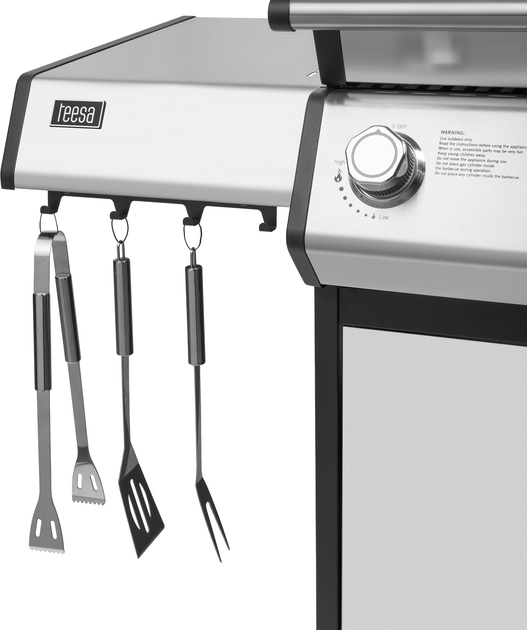 Grill gazowy ogrodowy Teesa BBQ 5006 MASTER 5 palników szafka na butlę 17kW TSA0250 (5901890118347) - obraz 5