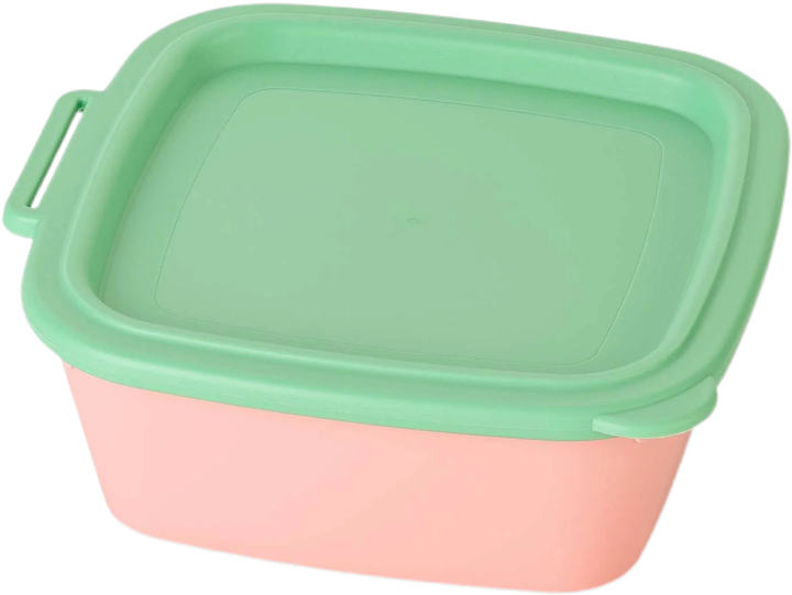 Pojemnik do przechowywania żywności Koziol Nora Box z pokrywką różowo-zielony 750 ml (4002942704622) - obraz 1