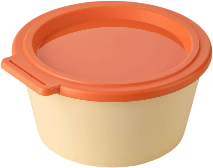 Pojemnik do przechowywania żywności Koziol Nora Box z pokrywką żółto-pomarańczowy 700 ml (4002942691236) - obraz 1