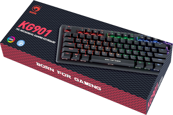 Клавіатура дротова Marvo KG901 Jixian Blue USB Black (KG901 CZ/SK) - зображення 7