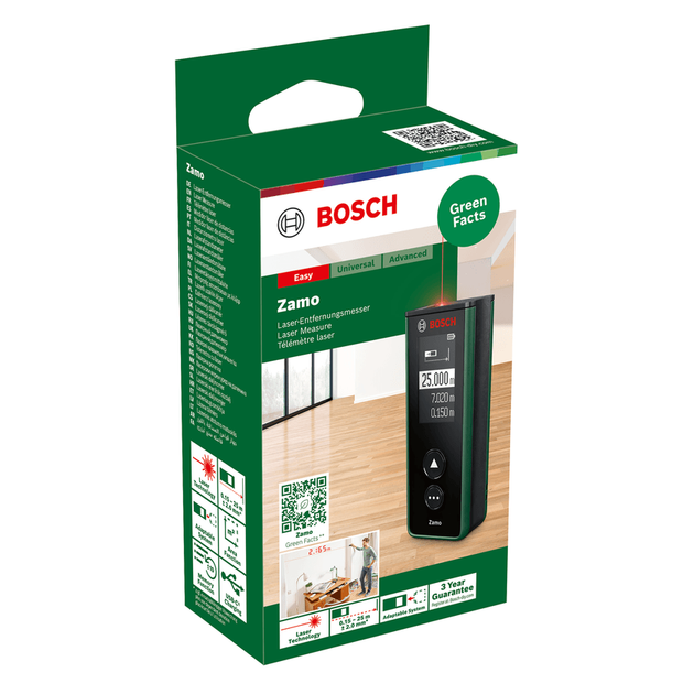 Cyfrowy dalmierz laserowy Bosch Zamo bez adapterów (0603672900) - obraz 6
