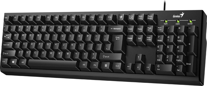 Klawiatura przewodowa Genius Smart KB-100 USB Black (31300005400) - obraz 2