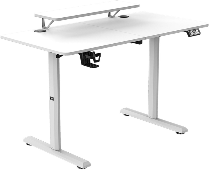 Biurko gamingowe ULTRADESK Highlander White (UDESK-HG-WT) - obraz 5