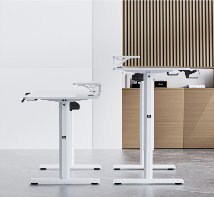 Biurko gamingowe ULTRADESK Highlander White (UDESK-HG-WT) - obraz 10