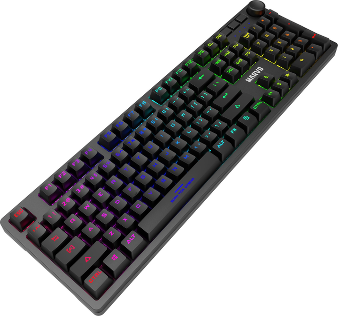 Klawiatura przewodowa Marvo KG954 Jixian Blue USB Black (KG954 EN) - obraz 6