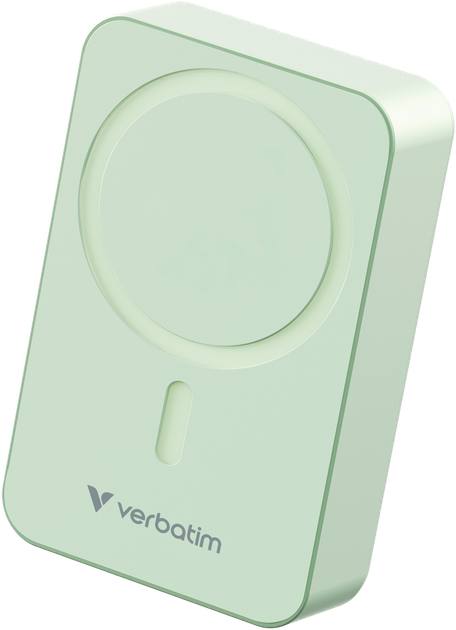 УМБ Verbatim Charge Go Essentials Magnetic Wireless 20000 mAh 35W Green (23942322245) - зображення 2
