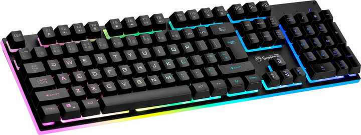 Klawiatura przewodowa Marvo K604 Soldat 20 USB Black (K604 CZ/SK) - obraz 3
