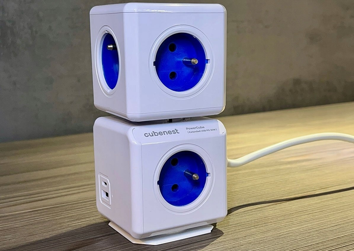Розгалужувач мережі Cubenest PowerCube Original USB A+C PD 20W Blue (PC220BL) - зображення 6