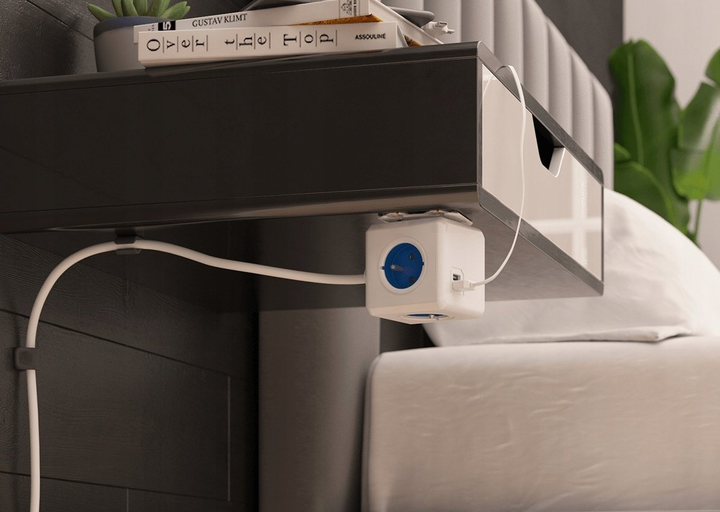 Розгалужувач мережі Cubenest PowerCube Extended USB A+C PD 20W Blue (PC420BL) - зображення 3