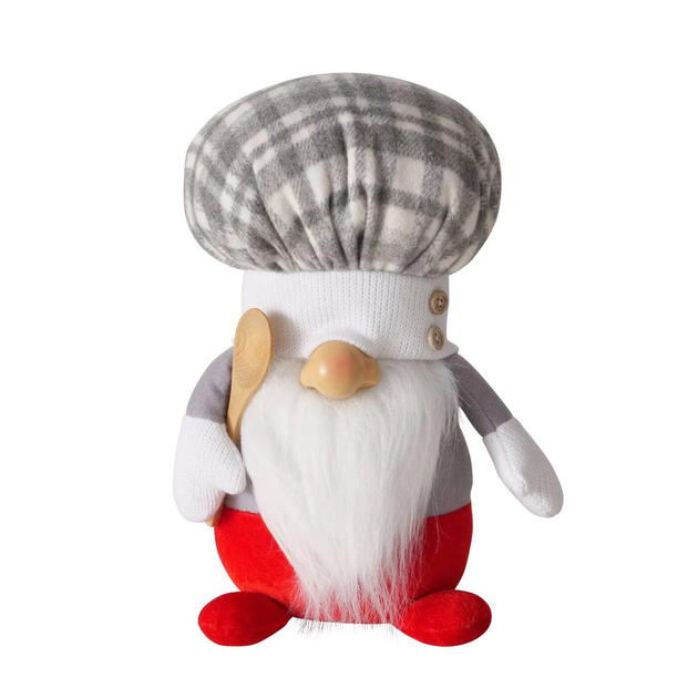 Фігурка кухаря Boltze COOKY текстильна сіра 28 см (5902973444315) - зображення 1