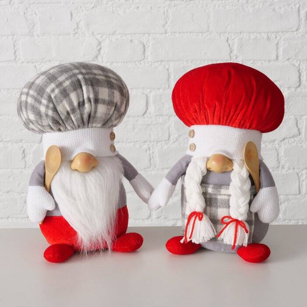 Фігурка кухаря Boltze COOKY текстильна сіра 28 см (5902973444315) - зображення 4