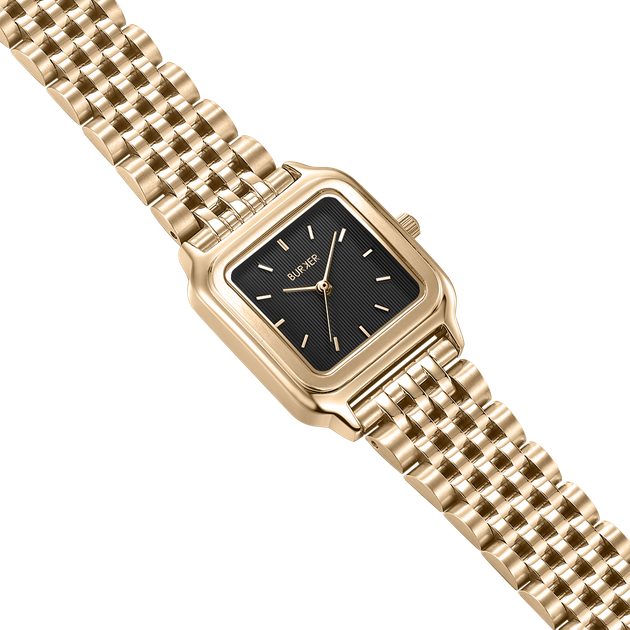 Жіночий Годинник Burker Watches Macy Чорно-золотий - изображение 2
