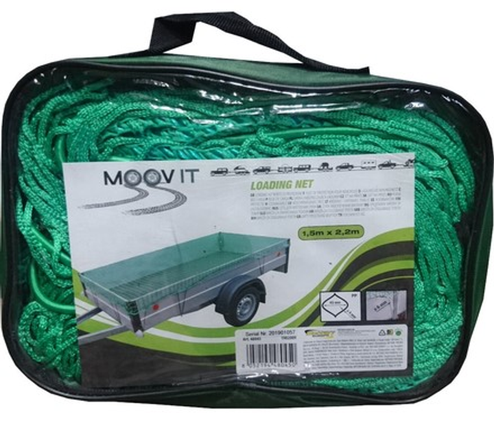 Сітка для закріплення вантажу Bottari Moovit 150 x 220 см Зелена (8052194480450) - зображення 1