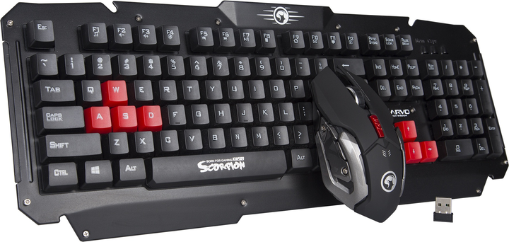 Комплект бездротовий Marvo KW509 Black (KW509 CZ/SK) - зображення 2