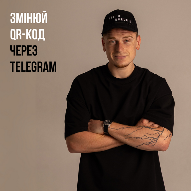 Мужская футболка Dido черная с обновляющимися QR-кодами со смартфона оверсайз S-M (356903) - Фото 2 Мужская футболка Dido черная с обновляющимися QR-кодами со смартфона оверсайз S-M (356903) - изображение 2