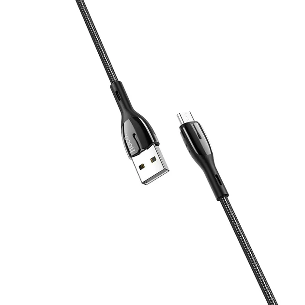 Кабель HOCO USB to Micro U89 2,4A 1,2m black - изображение 5