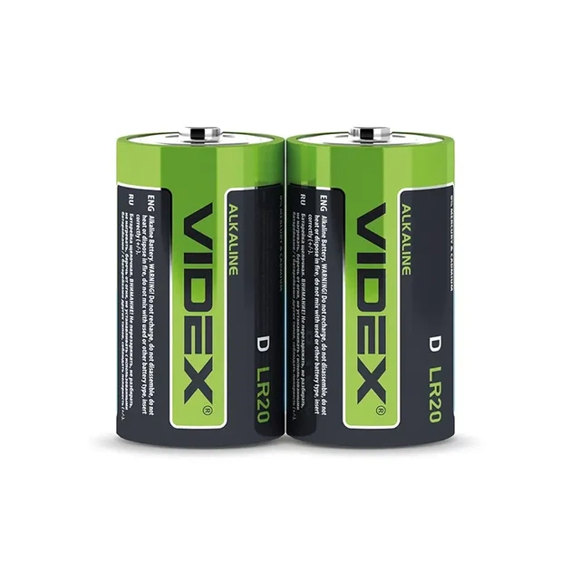 Батарейка Videx LR20 2шт shrink - зображення 3