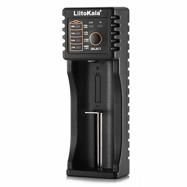 Зарядне LiitoKala Lii-100B для 1 елемента 10440-26650 Ni-Mh, Li-Ion, Li-Fe, від USB - зображення 5
